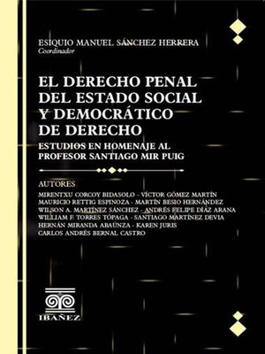 cover image of El derecho penal del estado social y democrático de derecho